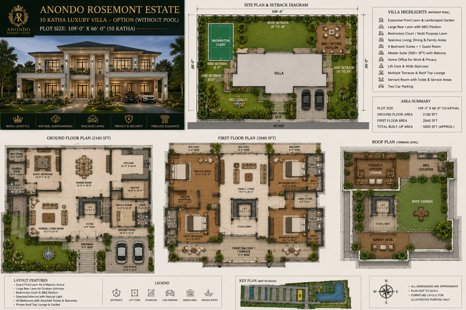 The Premium 10 Katha Duplex plan detail 1