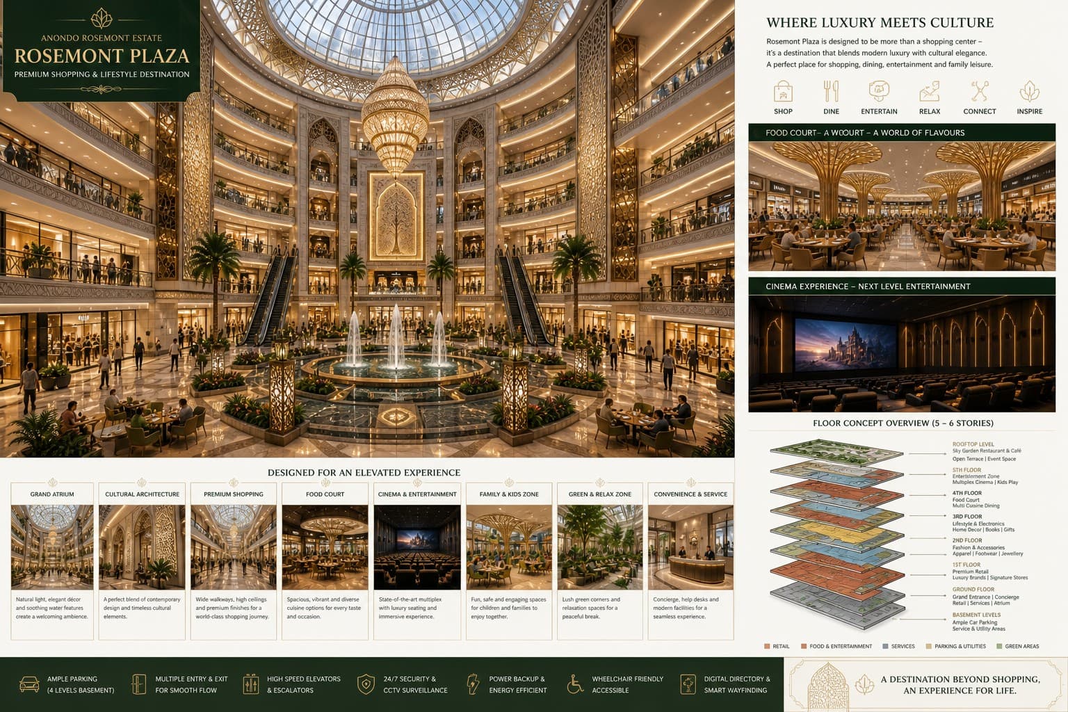 Rosemont Plaza Interior and Floor Concept
